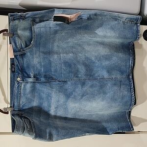 NEW NYDJ Curves 360 5-Pocket Knee Length Skirt Womens Plus Size 28 Stretch